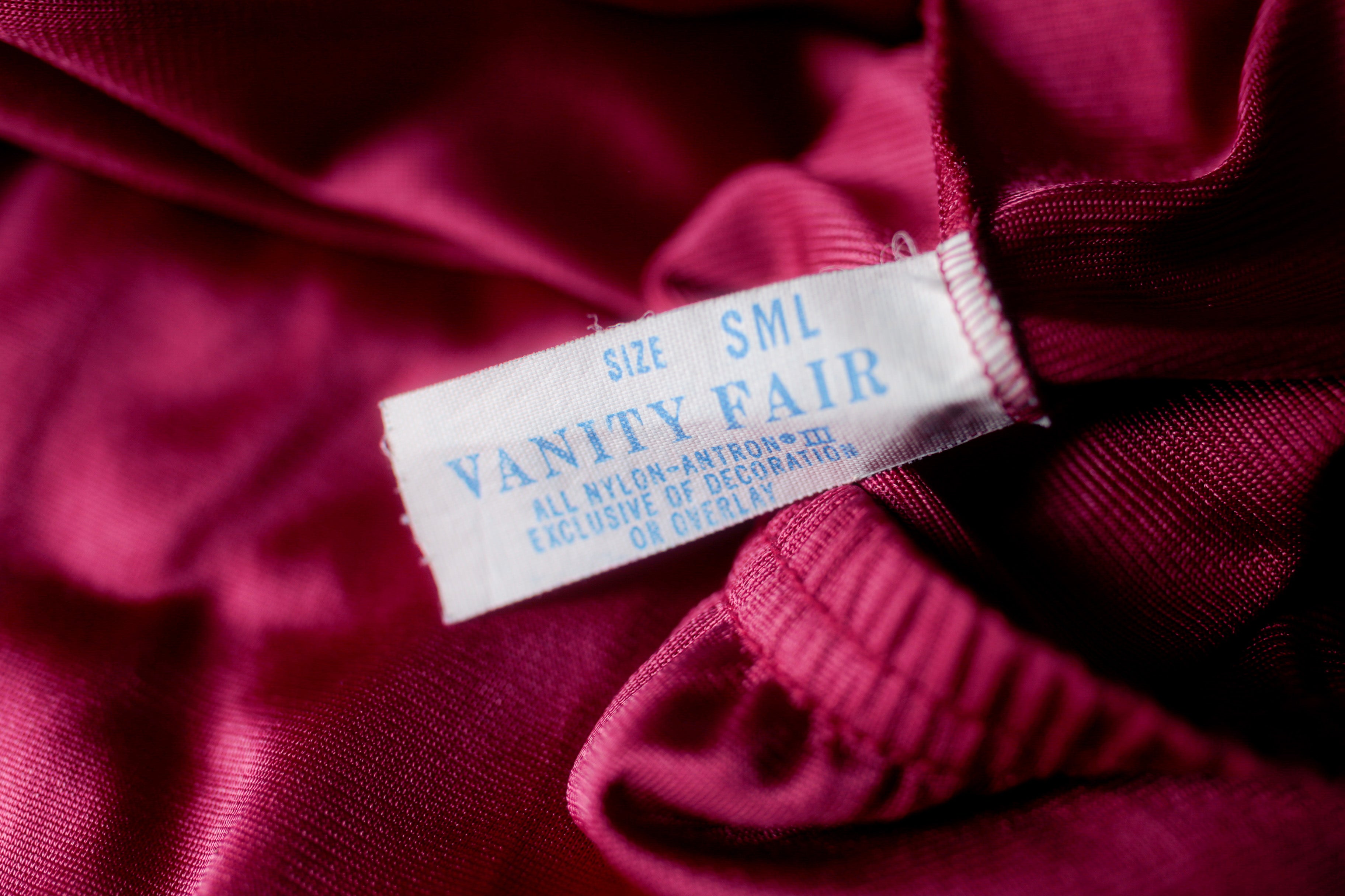 Vanity Fair Vintage Satin Lace Half Slip Skirt Small Wine Purple Pink USA-made