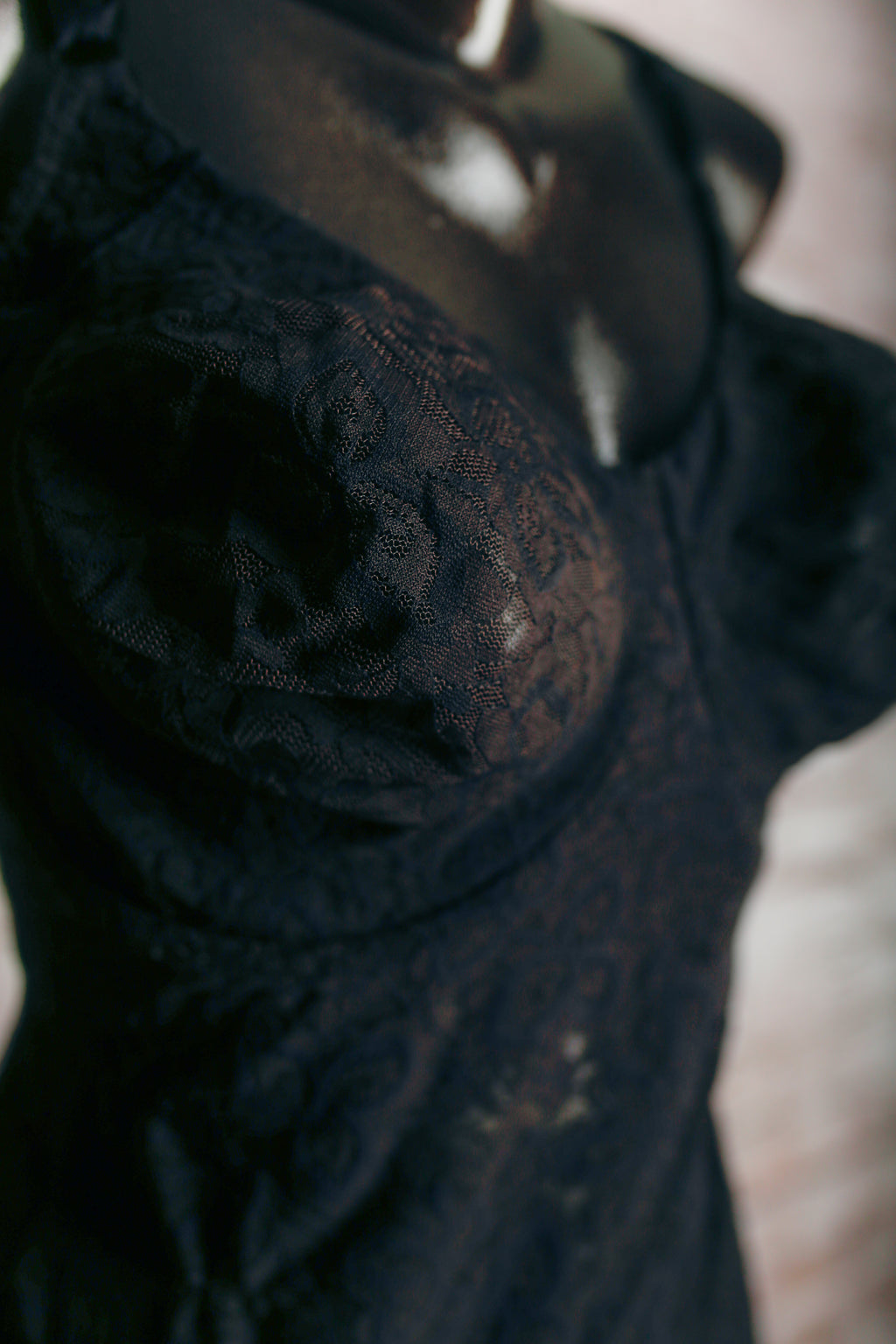 Bali 38DD Lace 'N Smooth Body Shaper Teddy Bodysuit Sheer Unlined Black