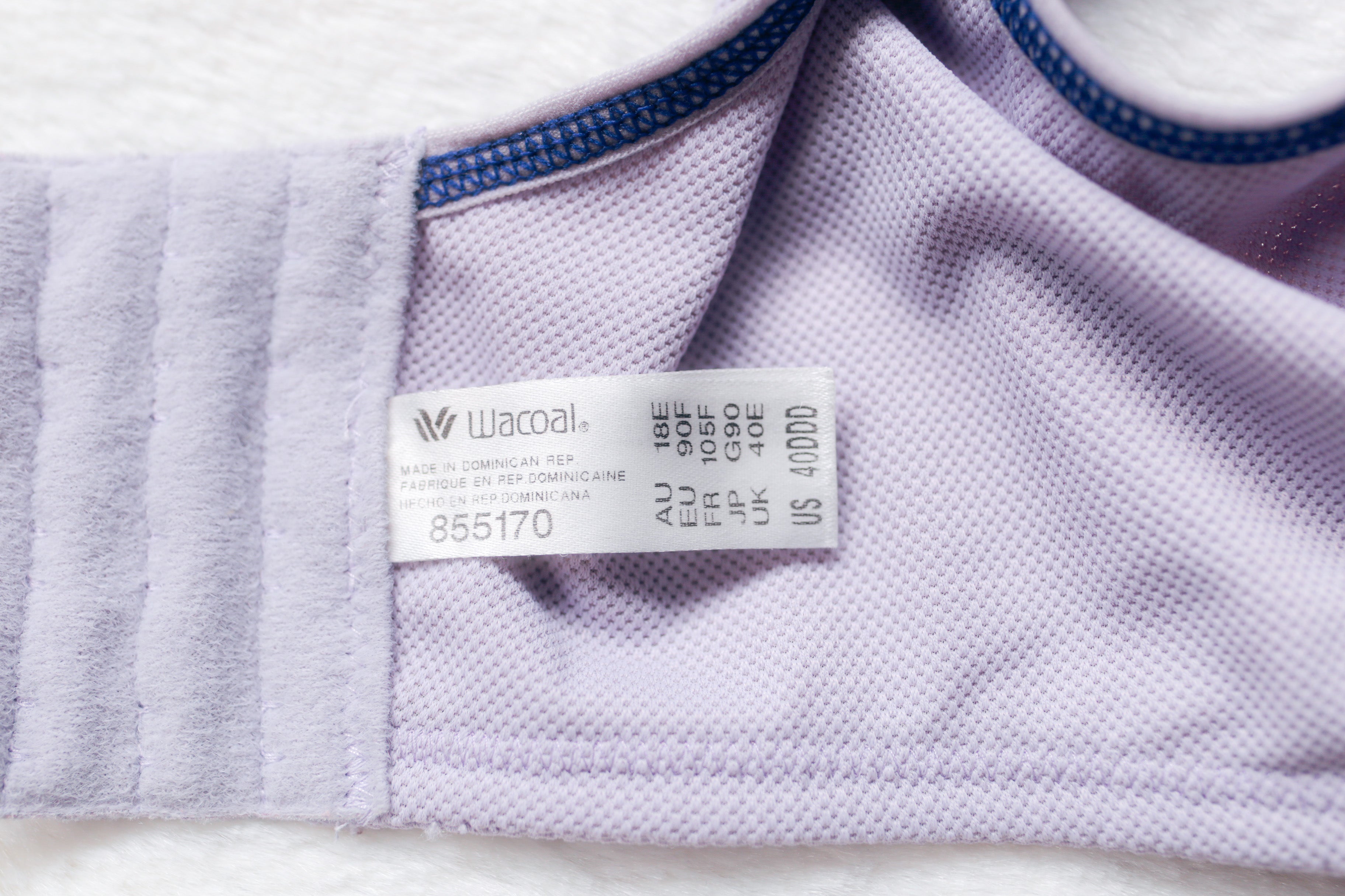 Wacoal US 40DDD UK 40E Simone Sport Underwire Sports Bra Purple 855170