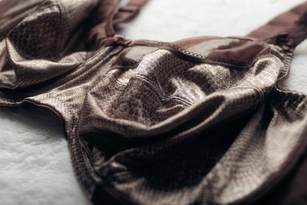 Goddess US 42DDD UK 42E GD6160 Kayla Banded Unlined Full Figure Underwire Bra Snakeskin