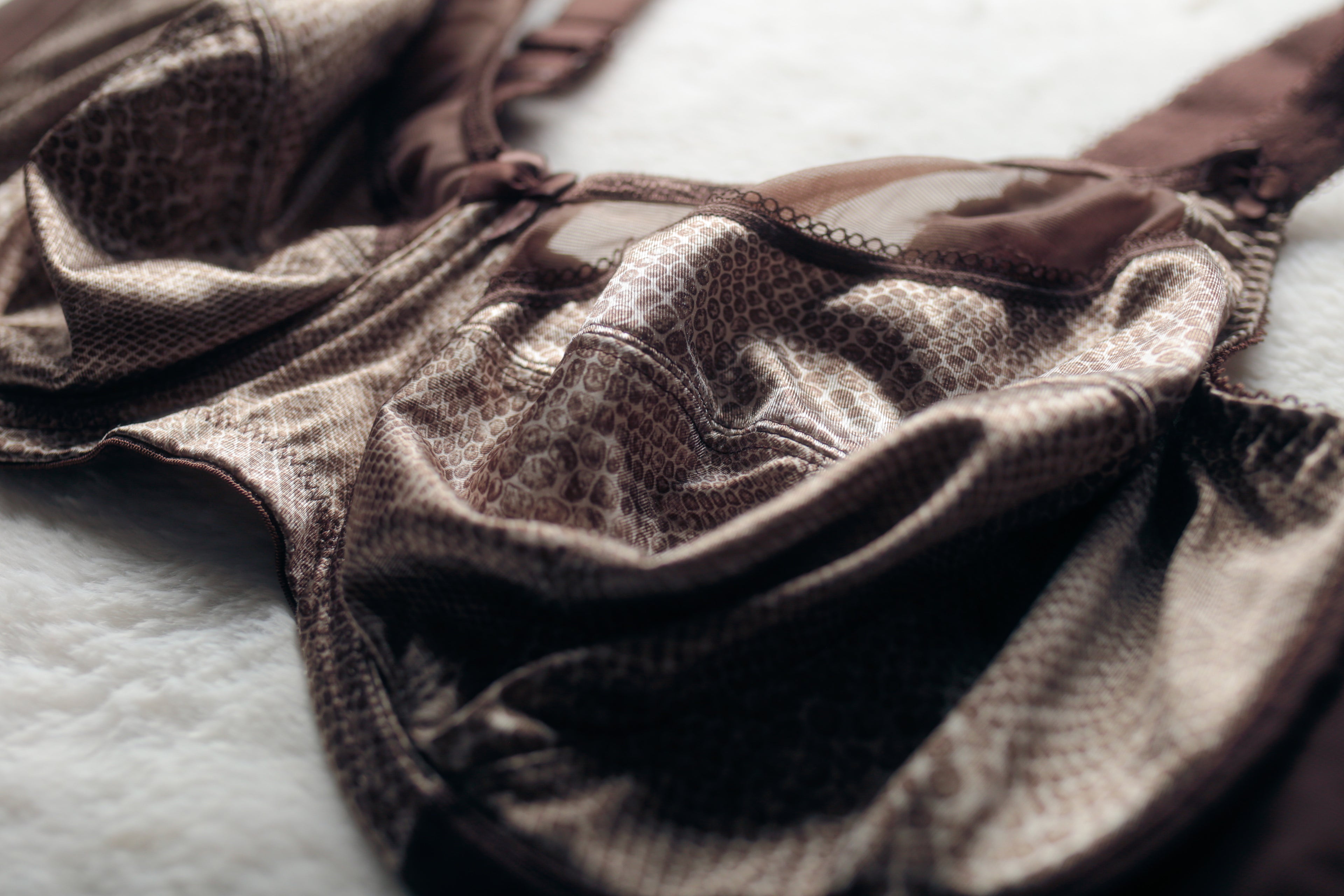 Goddess US 42DDD UK 42E GD6160 Kayla Banded Unlined Full Figure Underwire Bra Snakeskin