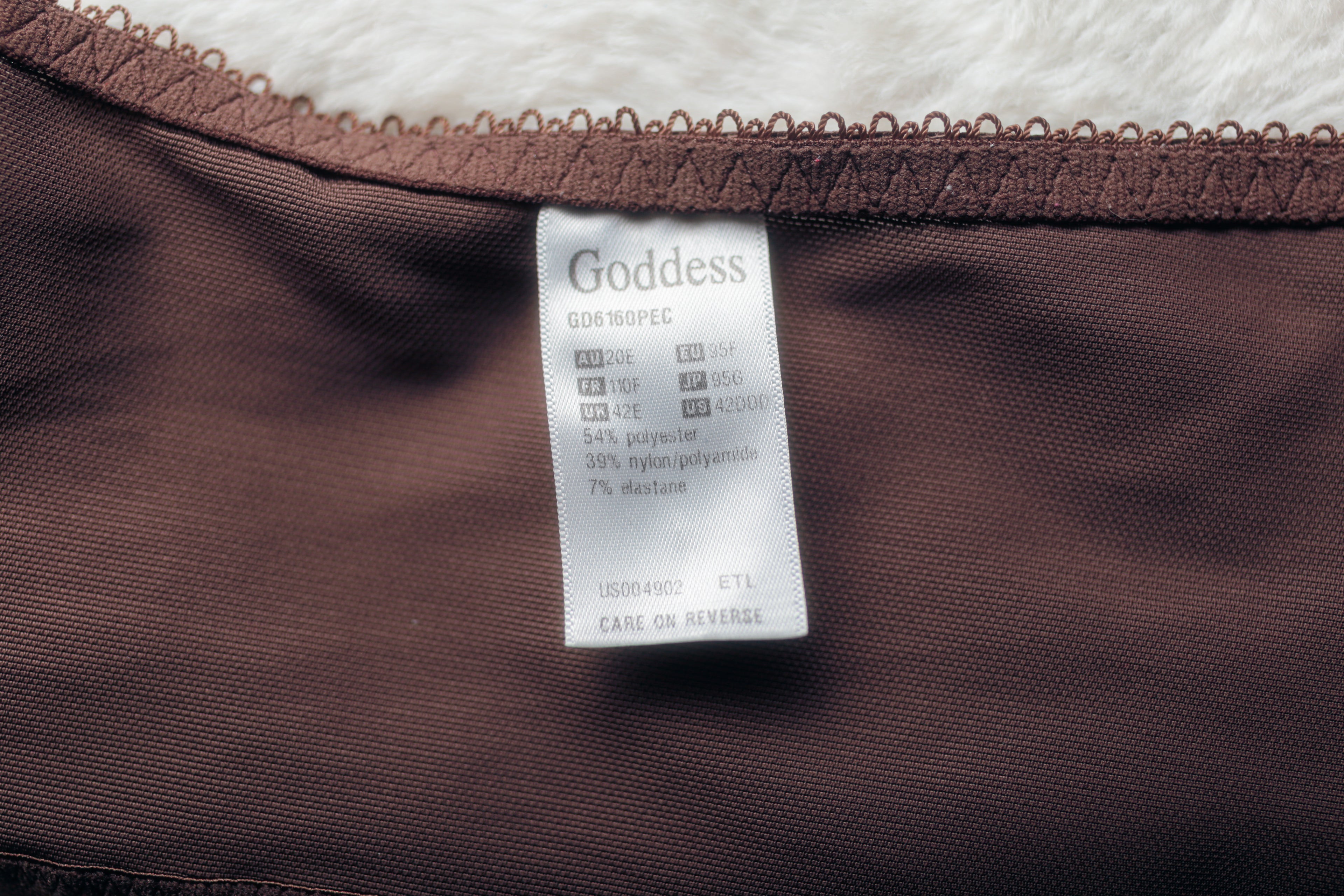 Goddess US 42DDD UK 42E GD6160 Kayla Banded Unlined Full Figure Underwire Bra Snakeskin