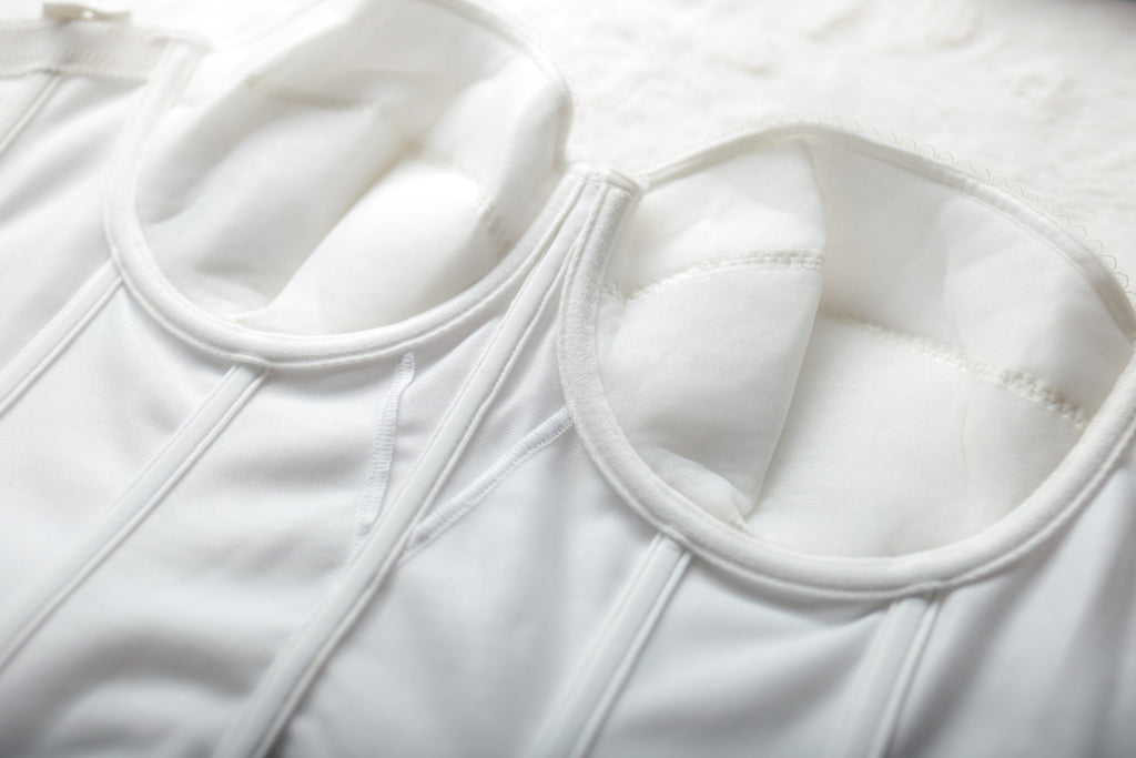 Dominique 40C Satin Bridal Basque Corset Bustier Bra White NEW