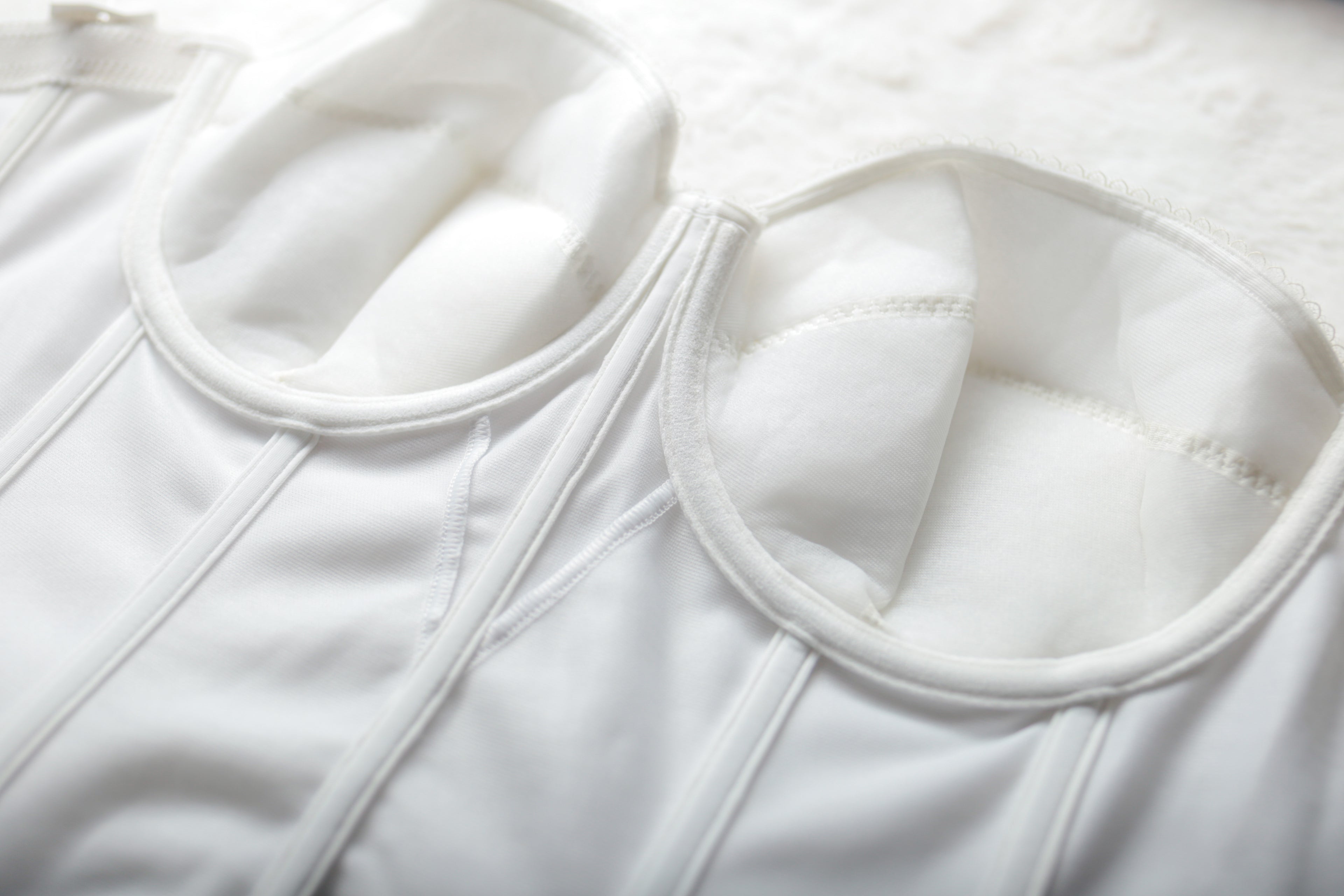 Dominique 40C Satin Bridal Basque Corset Bustier Bra White NEW