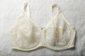 Wacoal US 42DDD UK 42E Retro Chic 855186 Full Figure Underwire Lace Bra Ivory