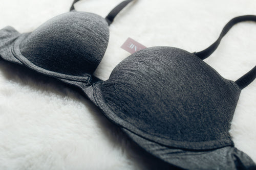 Adore Me 32A Padded Push-up Underwire T-shirt Bra Gray NEW