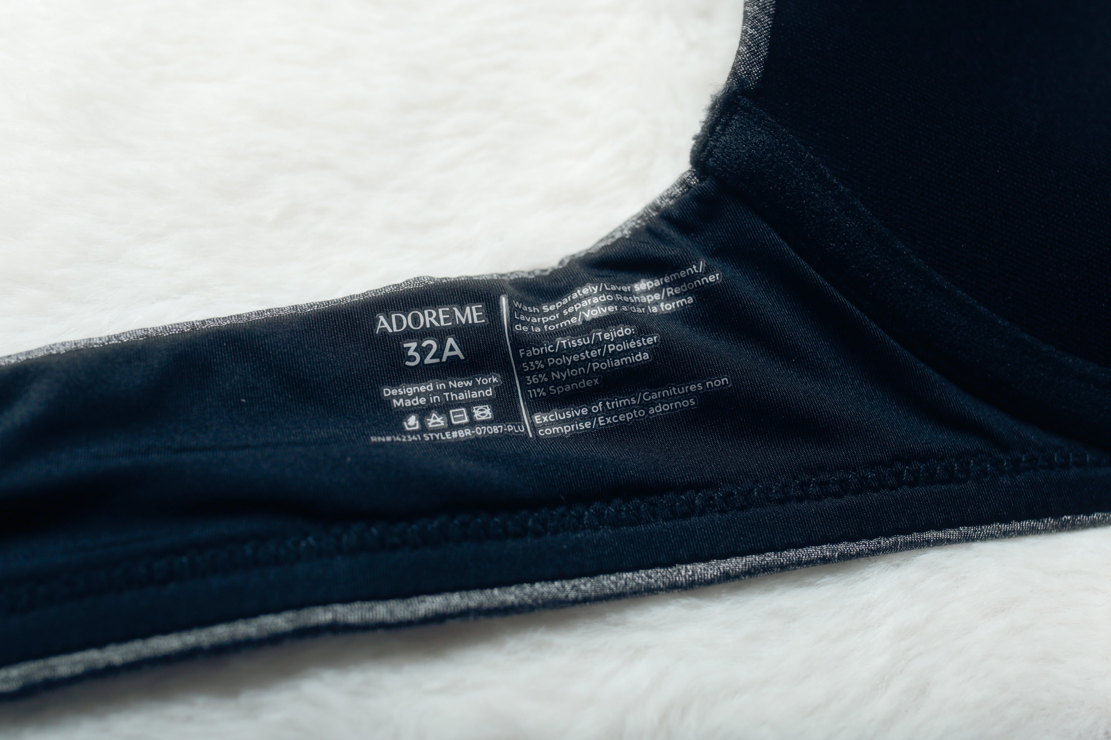 Adore Me 32A Padded Push-up Underwire T-shirt Bra Gray NEW