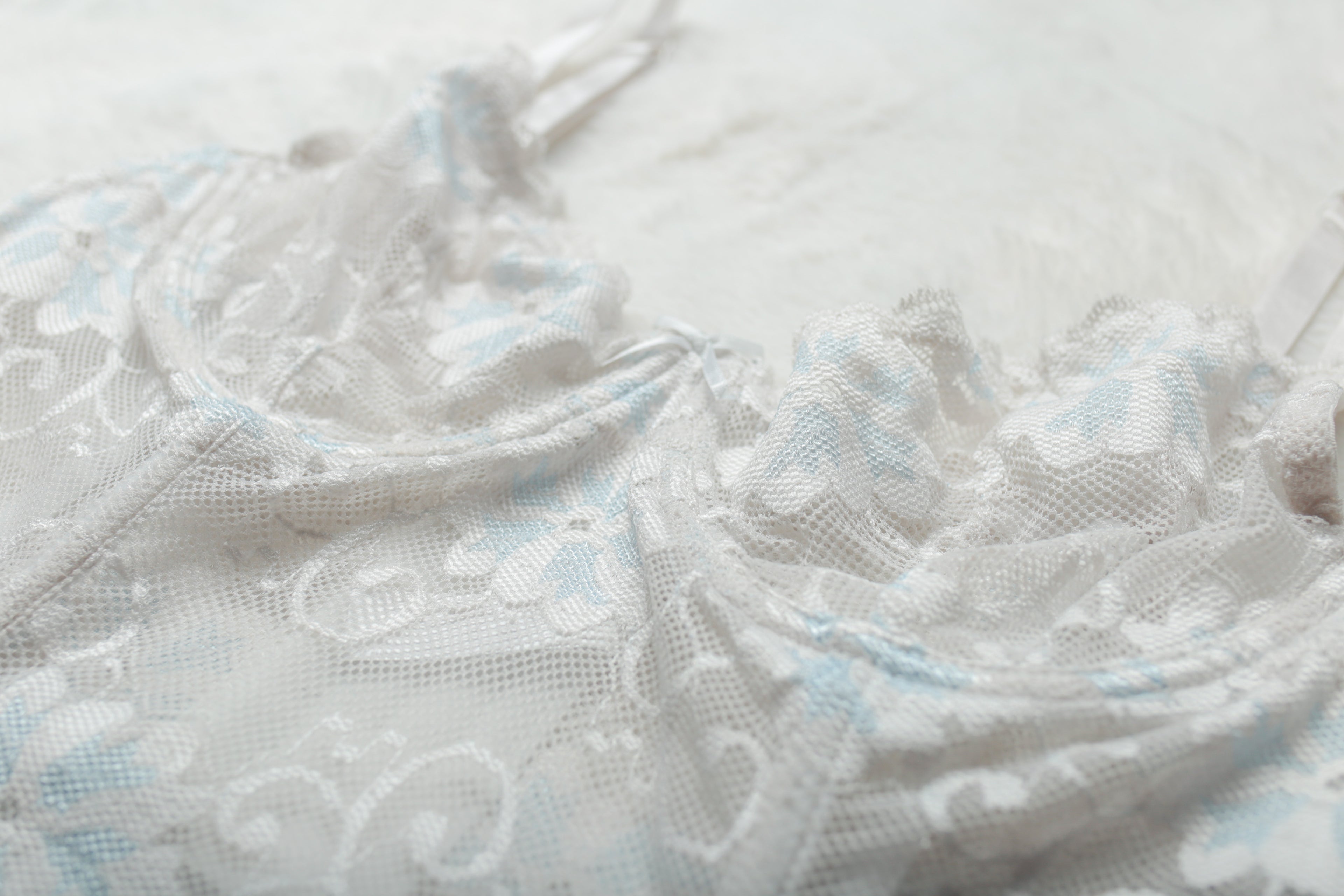 Dreamgirl Sheer Unlined Floral Lace Boned Bustier Corset Bra Large