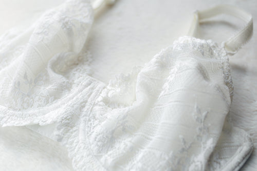 Wacoal 32DD Embrace Lace 65191 Unlined Sheer Embroidered Underwire Bra White Boho