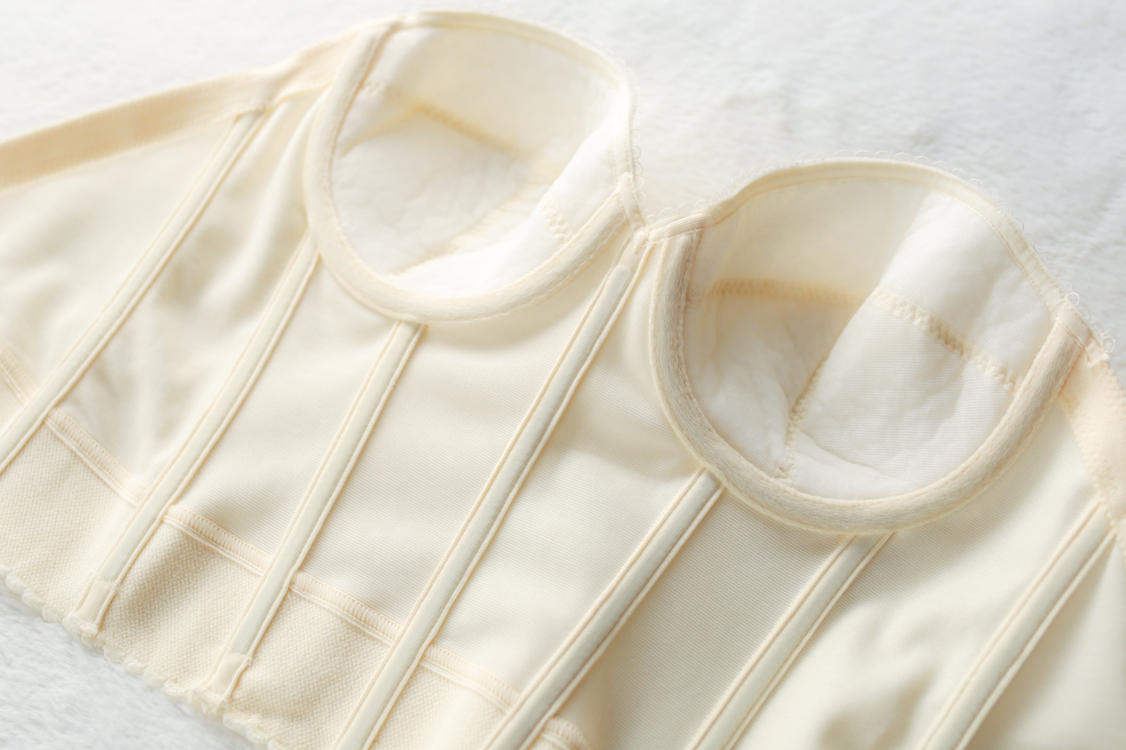 Dominique Low Back Boned Corset Bustier Bridal Bra Ivory 34B