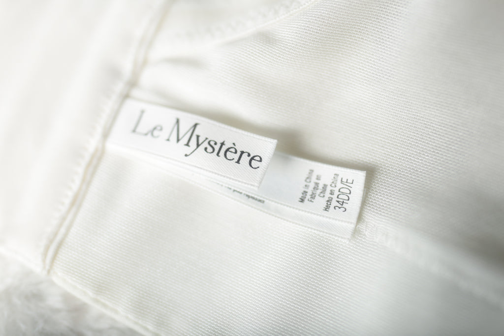 Le Mystere 34DD 34E Satin Lace Bridal Basque Corset Bustier Bra White