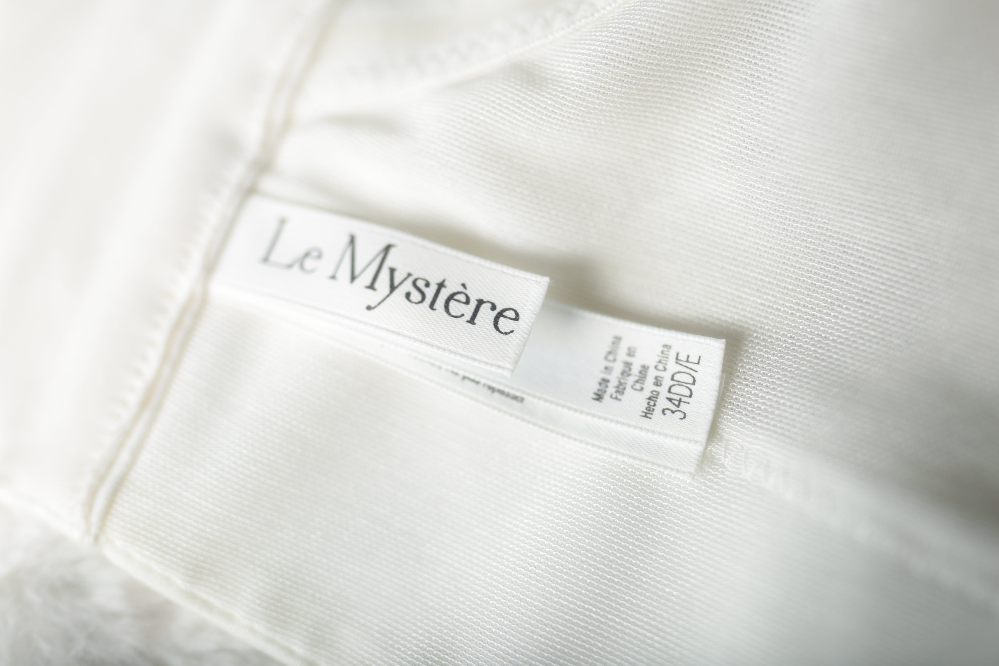 Le Mystere 34DD 34E Satin Lace Bridal Basque Corset Bustier Bra White