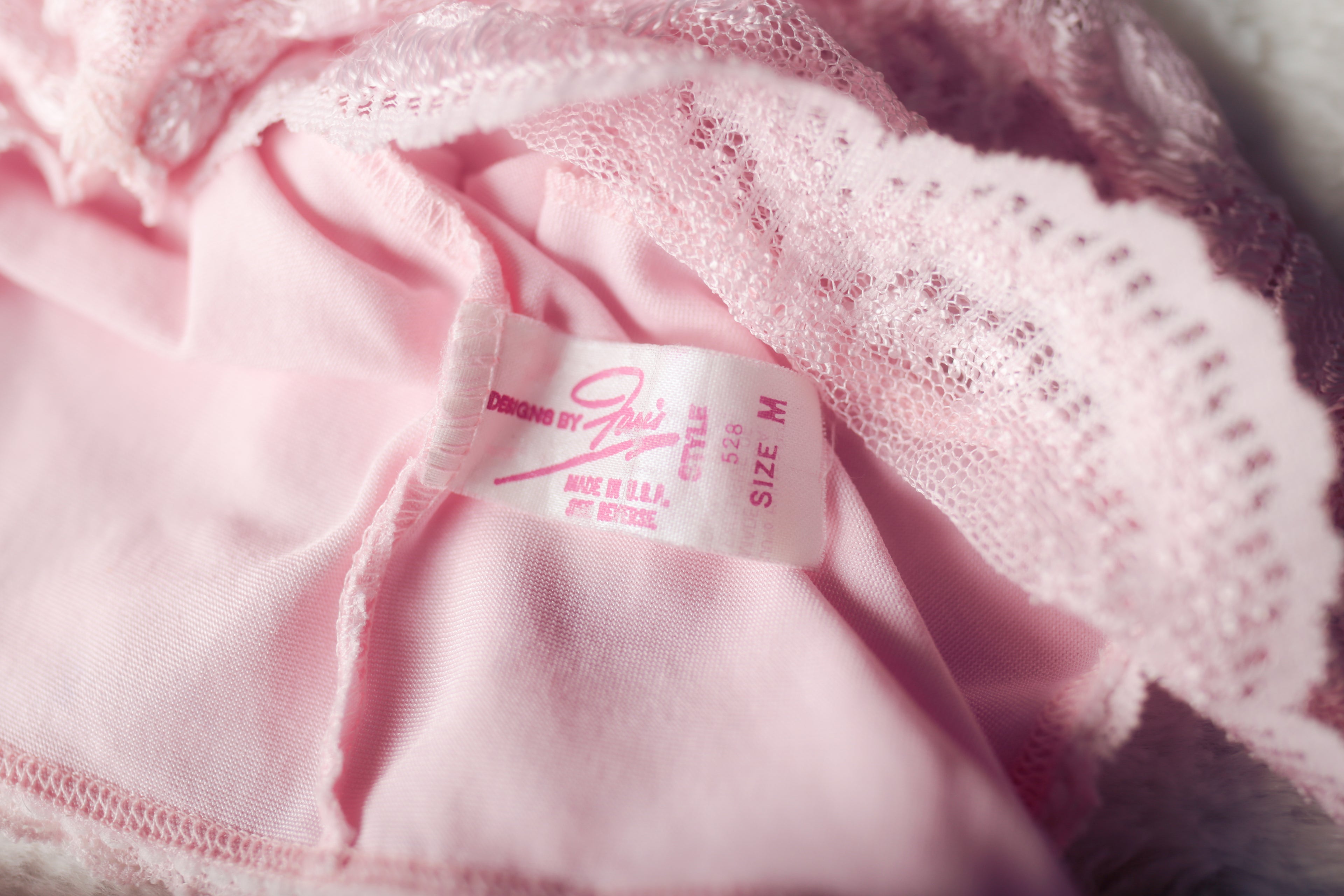 Faris Sheer Lace Mesh Coquette Teddy Lingerie Medium Pink