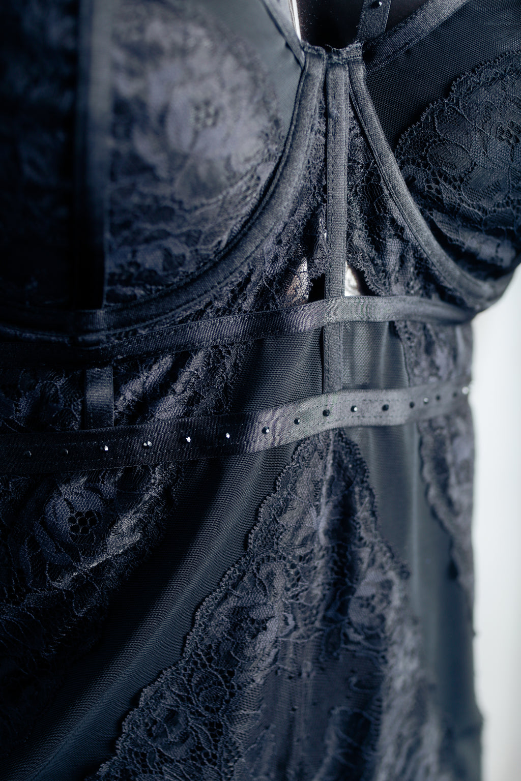 Torrid Curve 1 Sheer Lace Underwire Teddy Bodysuit Black