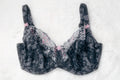 Fantasie 32GG Sharon Balcony Unlined Breathable Underwire Balconette Bra Black Floral FL2631