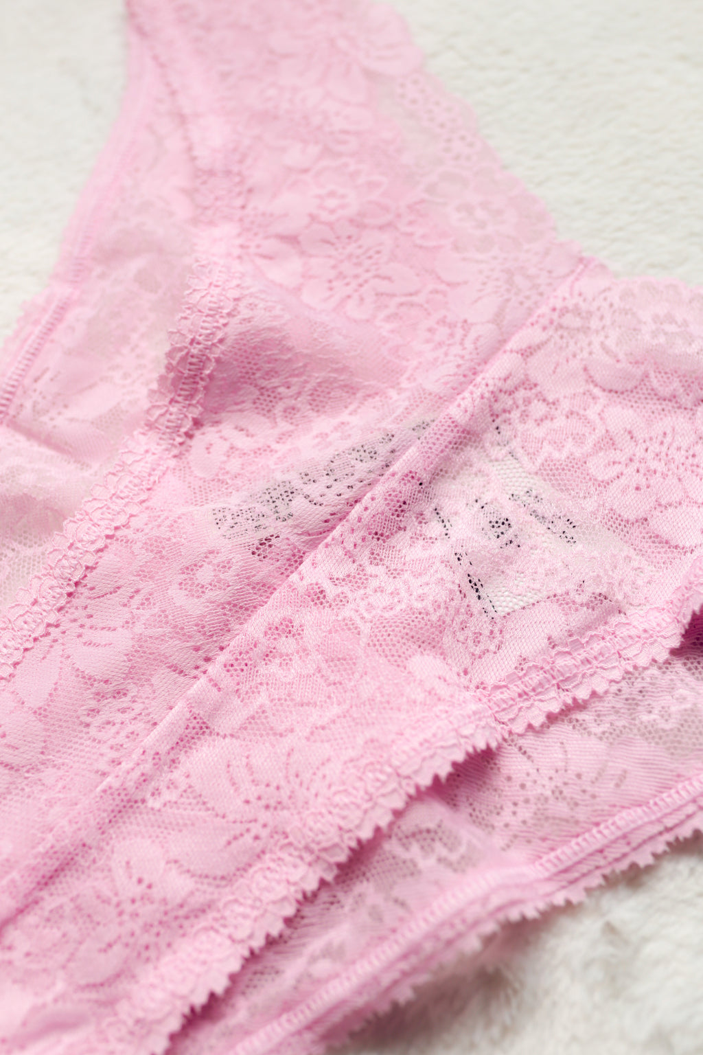PINK Wink V-Front Brazilian Cheeky Panty Medium Pink NEW
