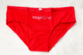 PINK Cotton Logo Hiphugger Panty Medium Naughty-ish Red NEW