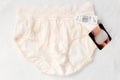Olga Scoop Vintage High Rise Full Back Briefs Panty 6 Medium Ivory NEW