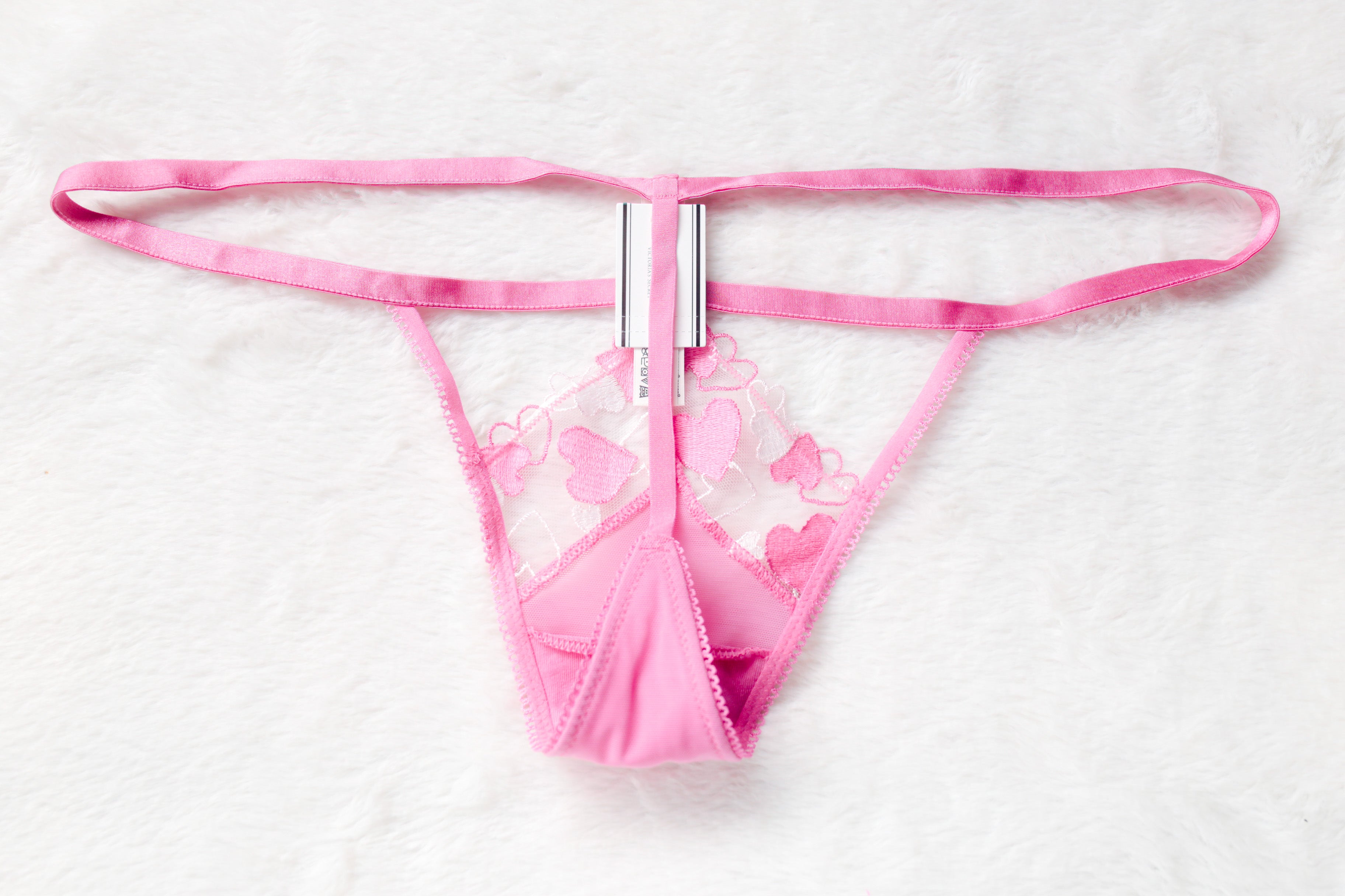 PINK Wink V-string Thong Panty Medium Pink NEW