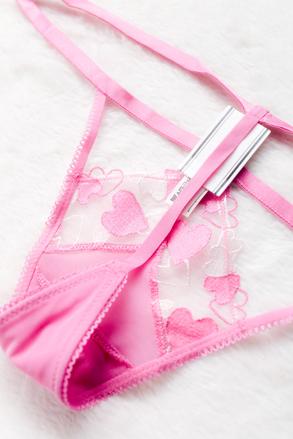 PINK Wink V-string Thong Panty Medium Pink NEW