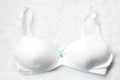 Royce Vintage 34A Retro Cotton Wireless Lightly Padded Training Bra White
