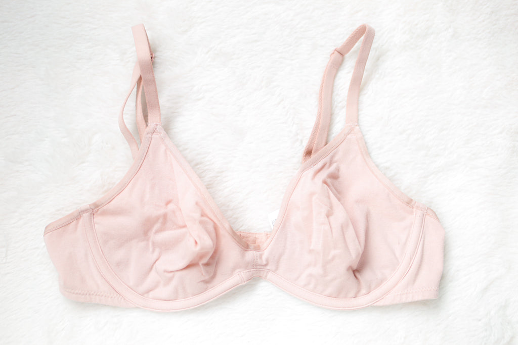 b.tempt'd 34B Cotton to a Tee Scoop Unlined Seamless Underwire Bra Pink 951272