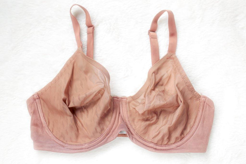 Wacoal Elevated Allure 855336 Unlined Sheer Breathable Underwire Bra Brown 34D
