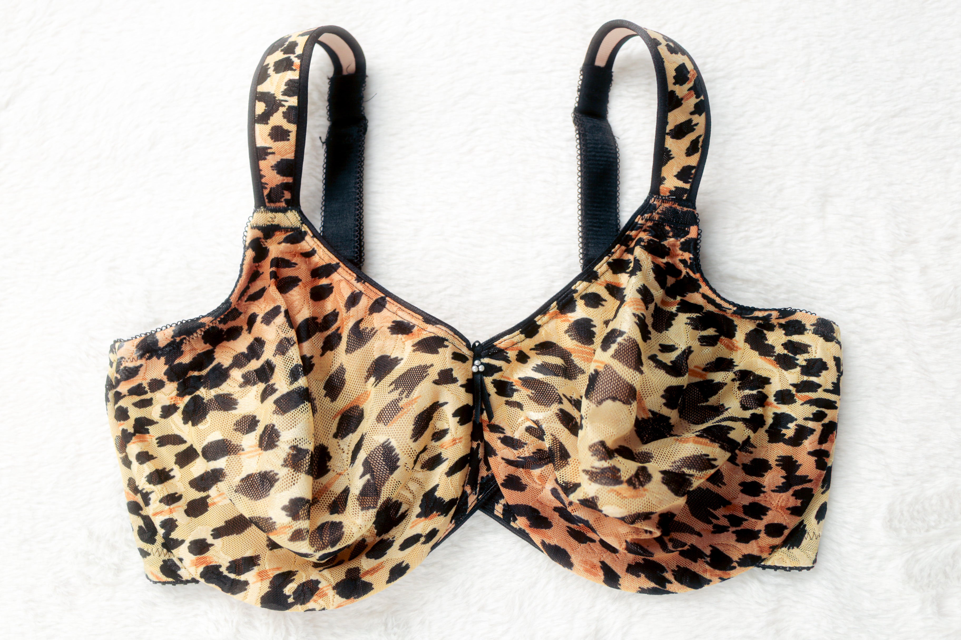 Wacoal Awareness 855167 Underwire Full Coverage Bra Cheetah 36DD