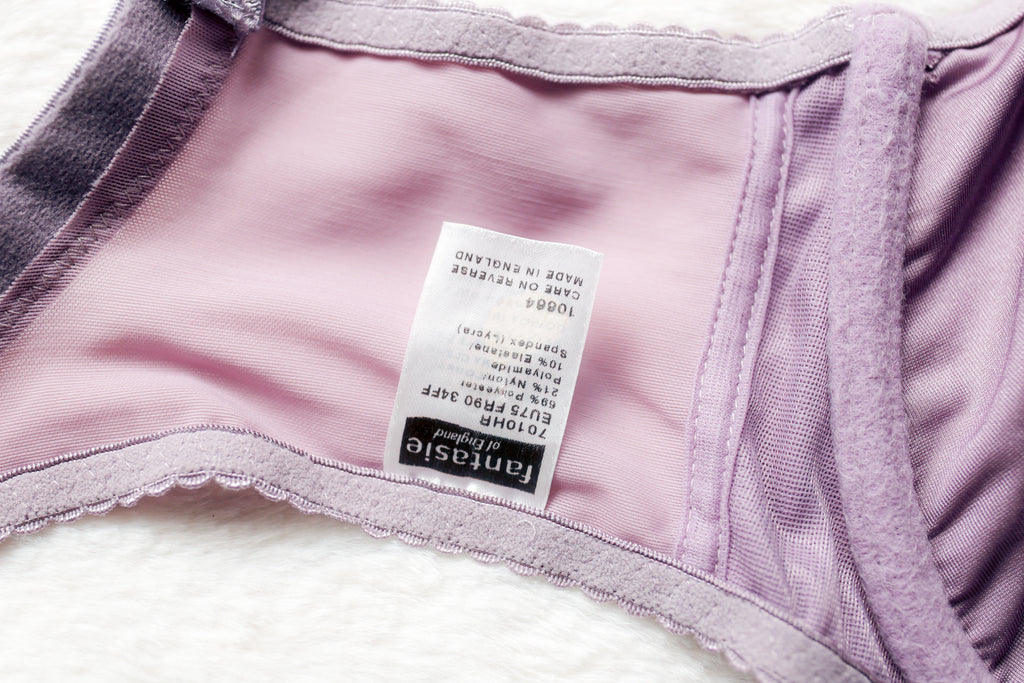 Fantasie Vintage Clover Balcony Plunge Unlined Satin Underwire Balconette Bra Purple 7010 US 34H UK 34FF