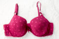 Victoria's Secret Lined Demi Underwire T-shirt Bra Purple Dot 40C NEW