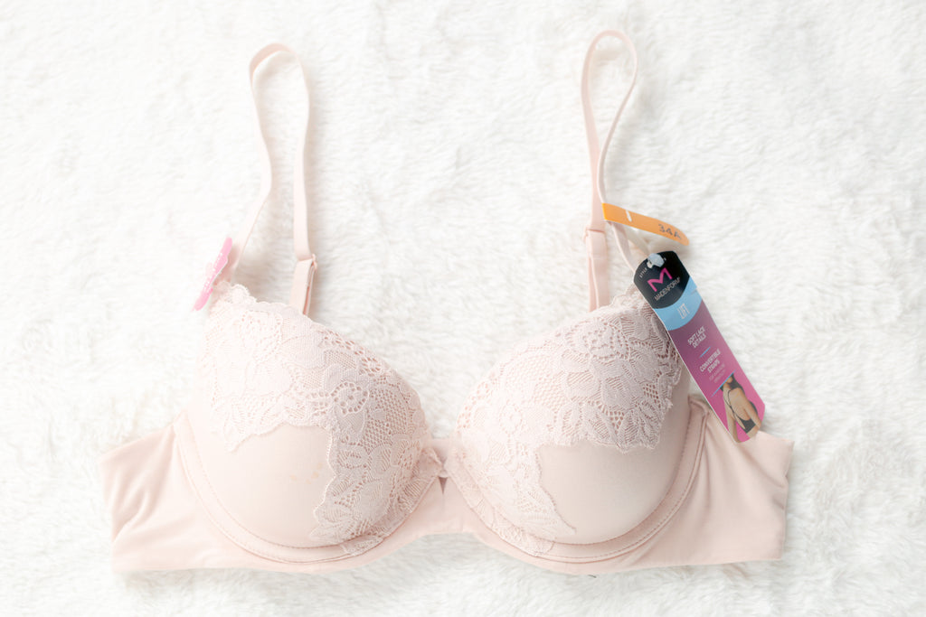 Maidenform Padded Push-up Underwire T-shirt Bra Beige 34A NEW