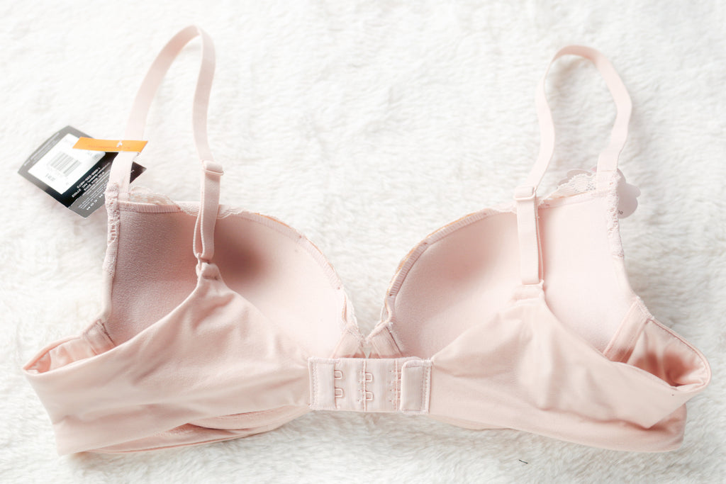 Maidenform Padded Push-up Underwire T-shirt Bra Beige 34A NEW