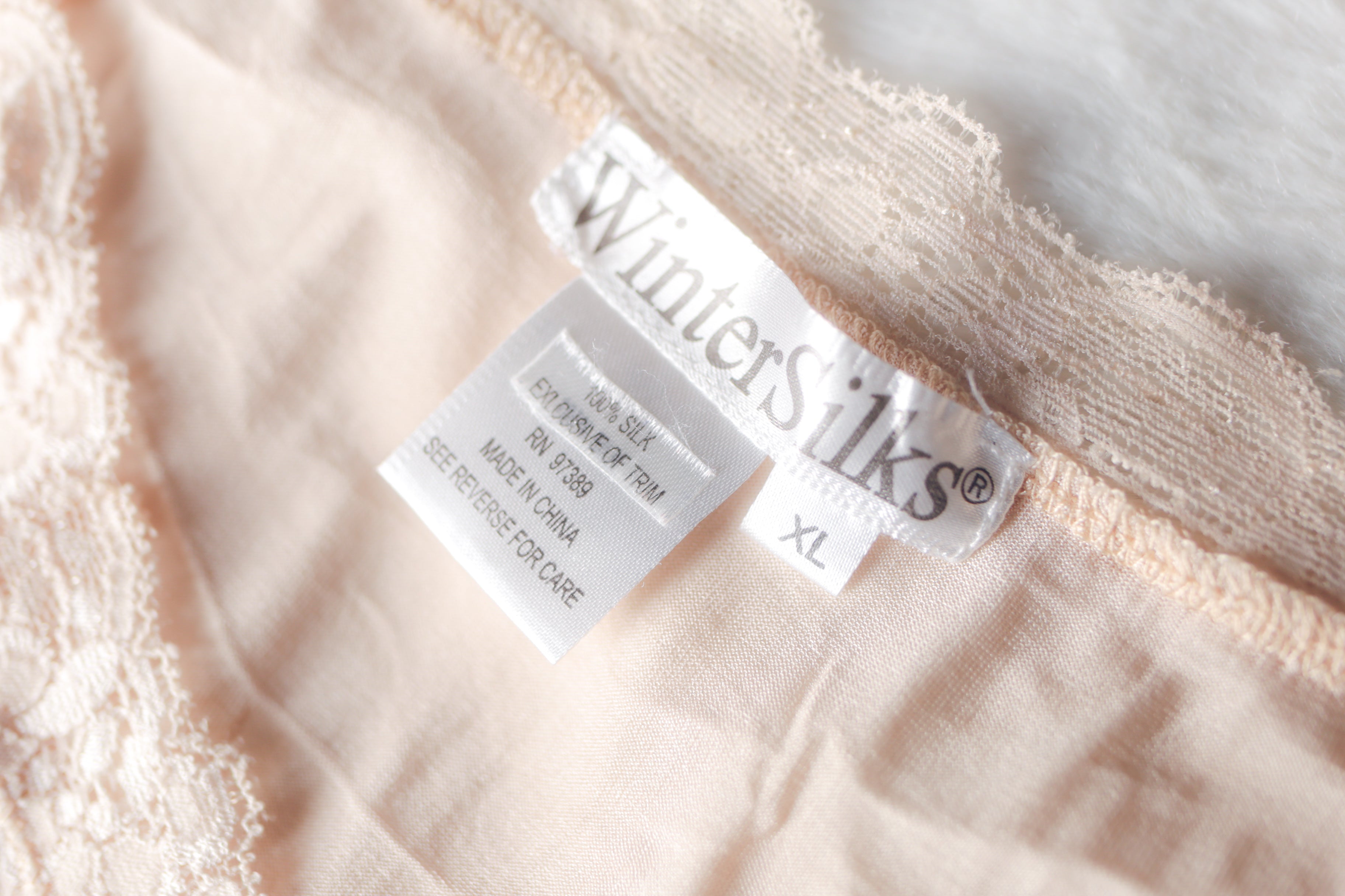 WinterSilks 100% Silk Satin Tank Base Layer Cami Camisole Beige XL
