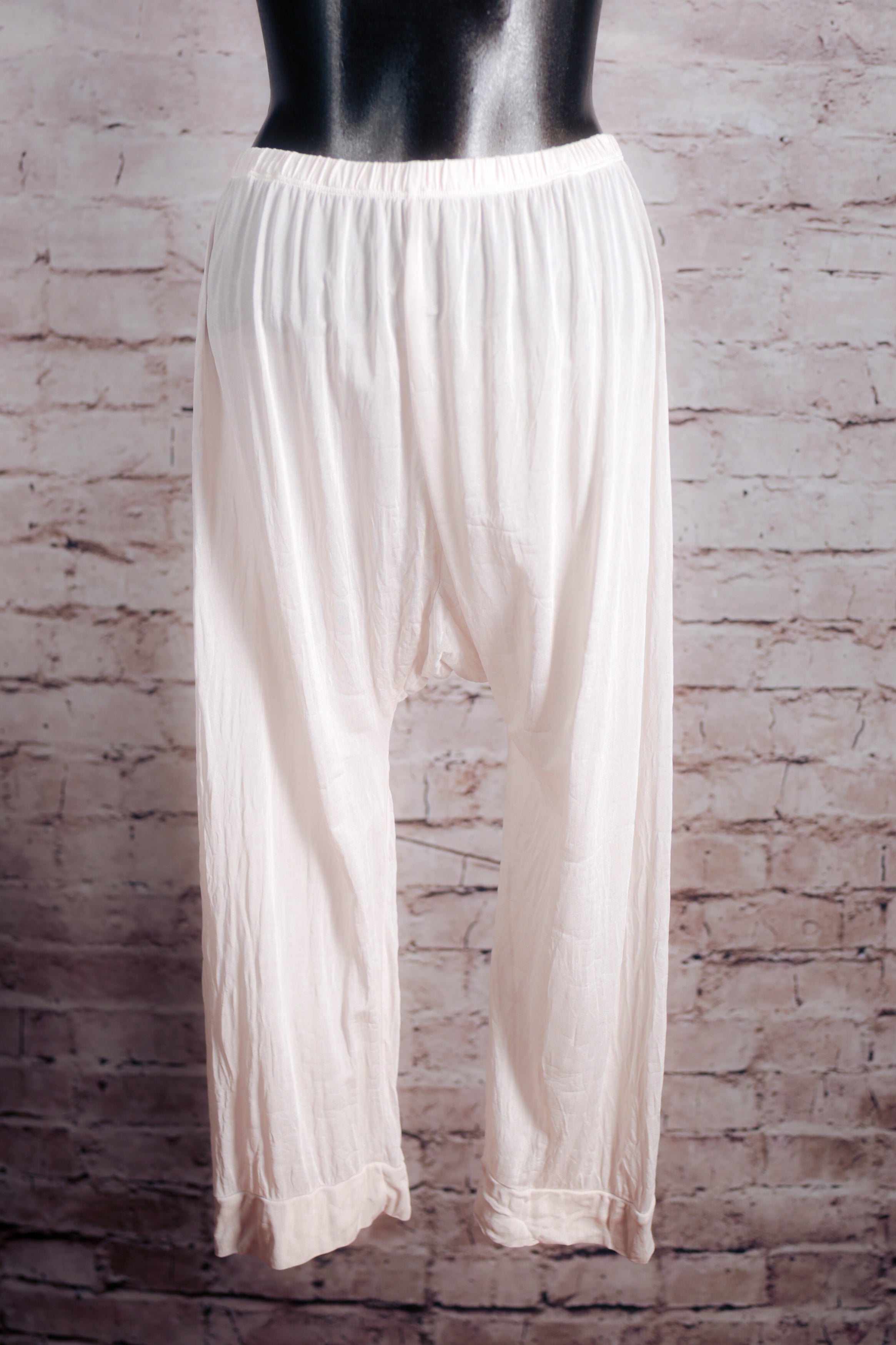 WinterSilks Vintage 100% Silk Base Layer Sleep Pajama 3/4 Pants XL