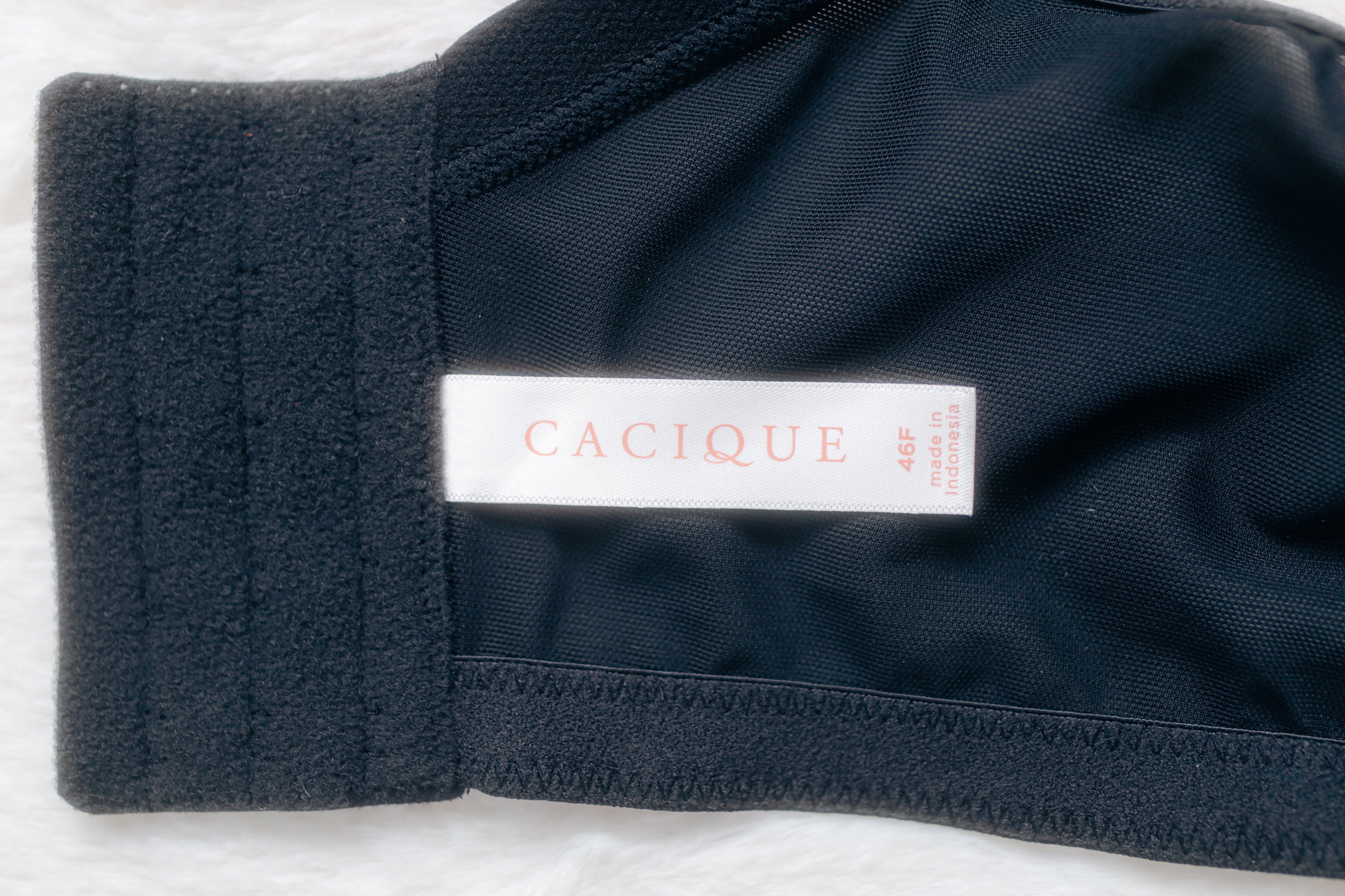 Cacique Modern Lace Covered Unlined Full Coverage Underwire Bra 46F NEW