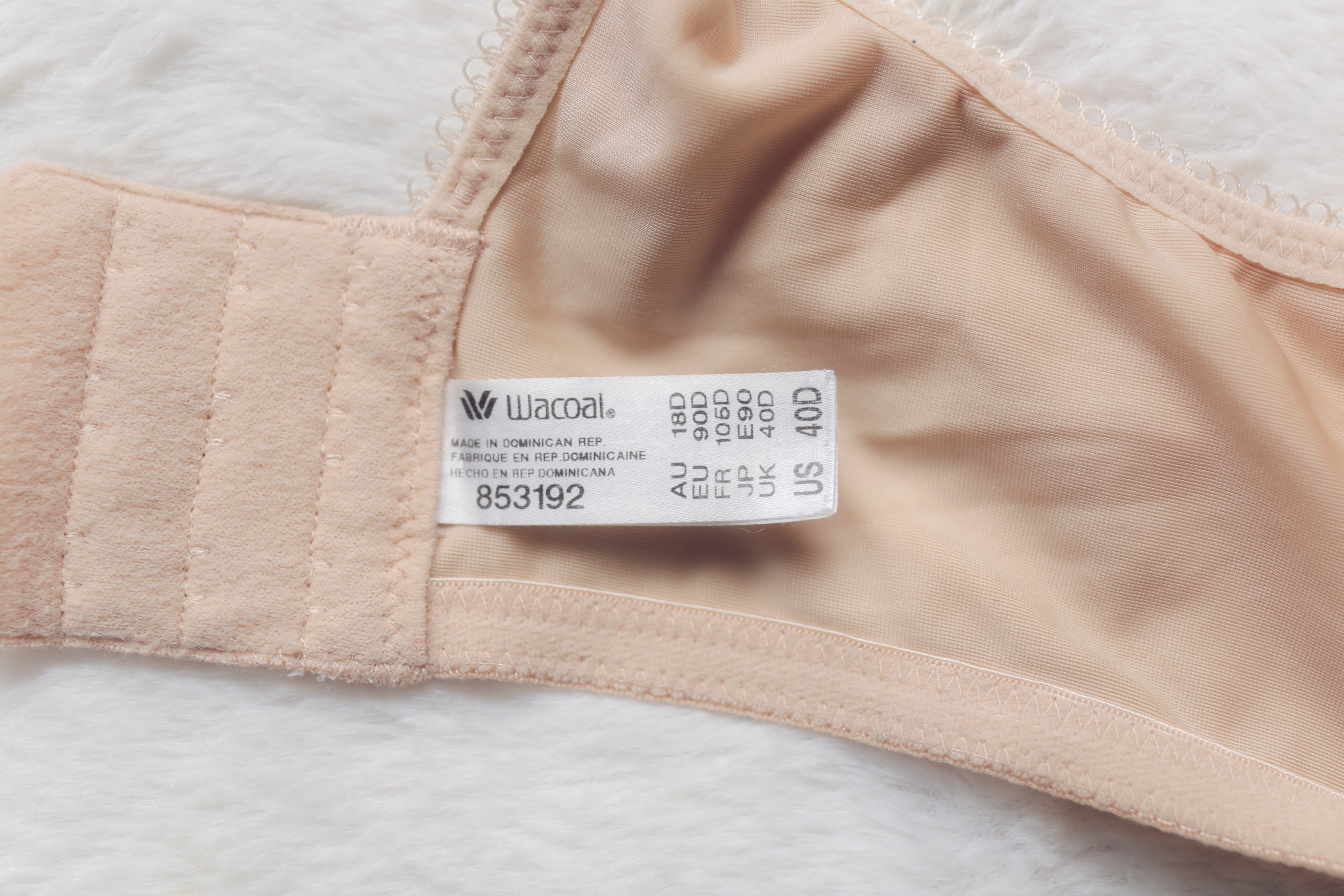 Wacoal Basic Beauty Spacer 853192 Full Coverage Breathable T-shirt Bra Beige 40D