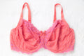 Chantelle Rive Gauche Full Coverage Unlined Underwire Balconette Bra Pink US 40DDDD UK 40F