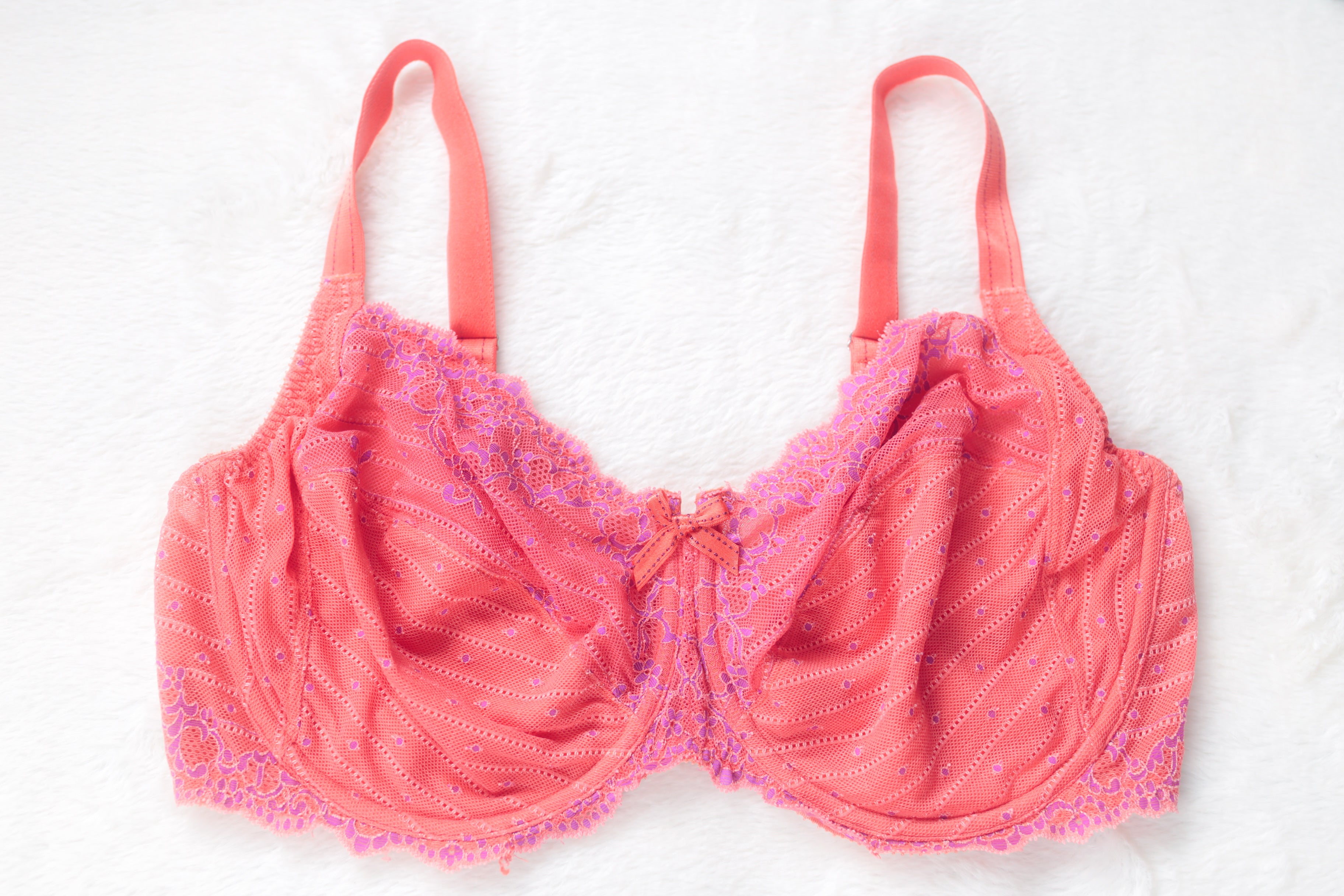 Chantelle Rive Gauche Full Coverage Unlined Underwire Balconette Bra Pink US 40DDDD UK 40F