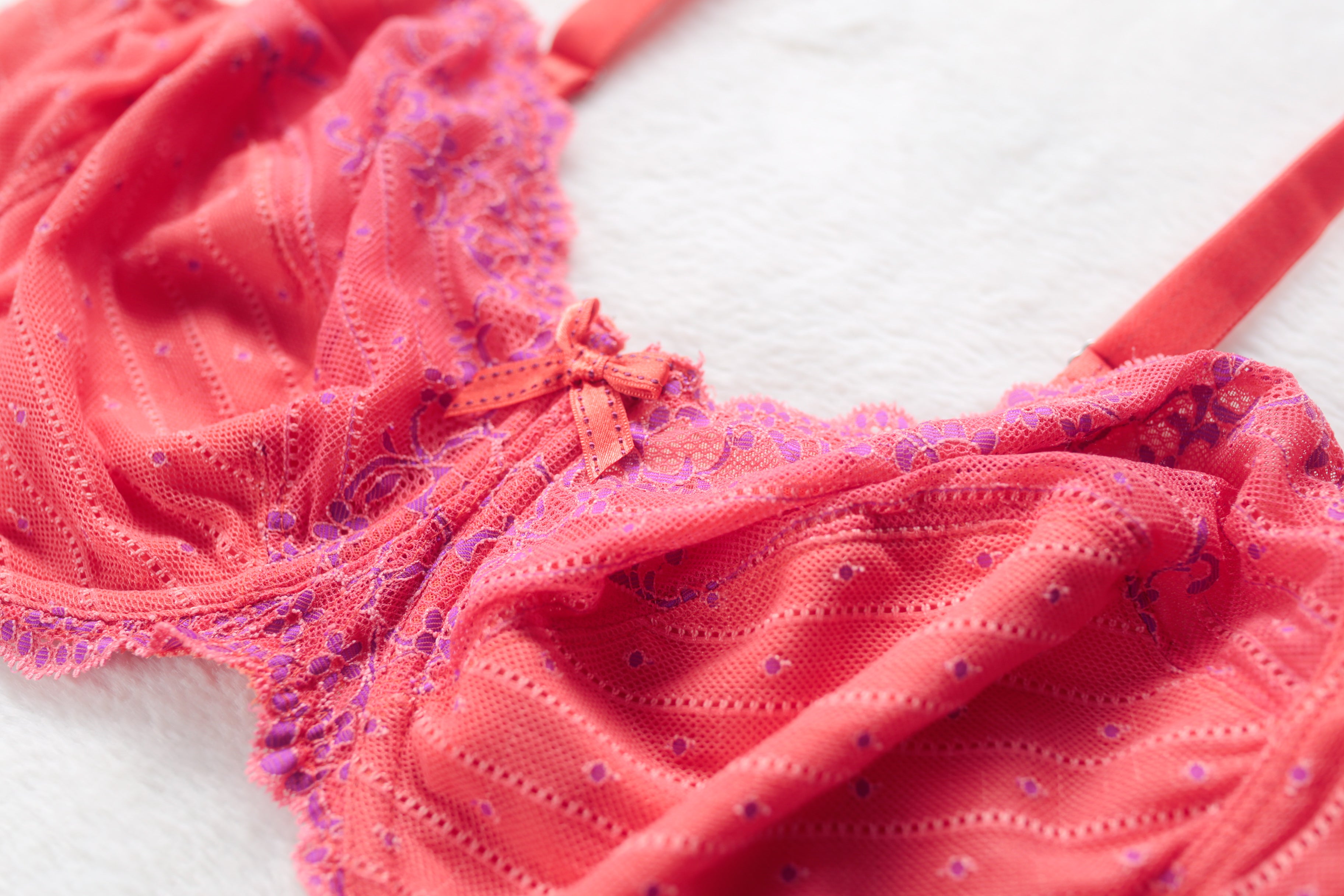 Chantelle Rive Gauche Full Coverage Unlined Underwire Balconette Bra Pink US 40DDDD UK 40F