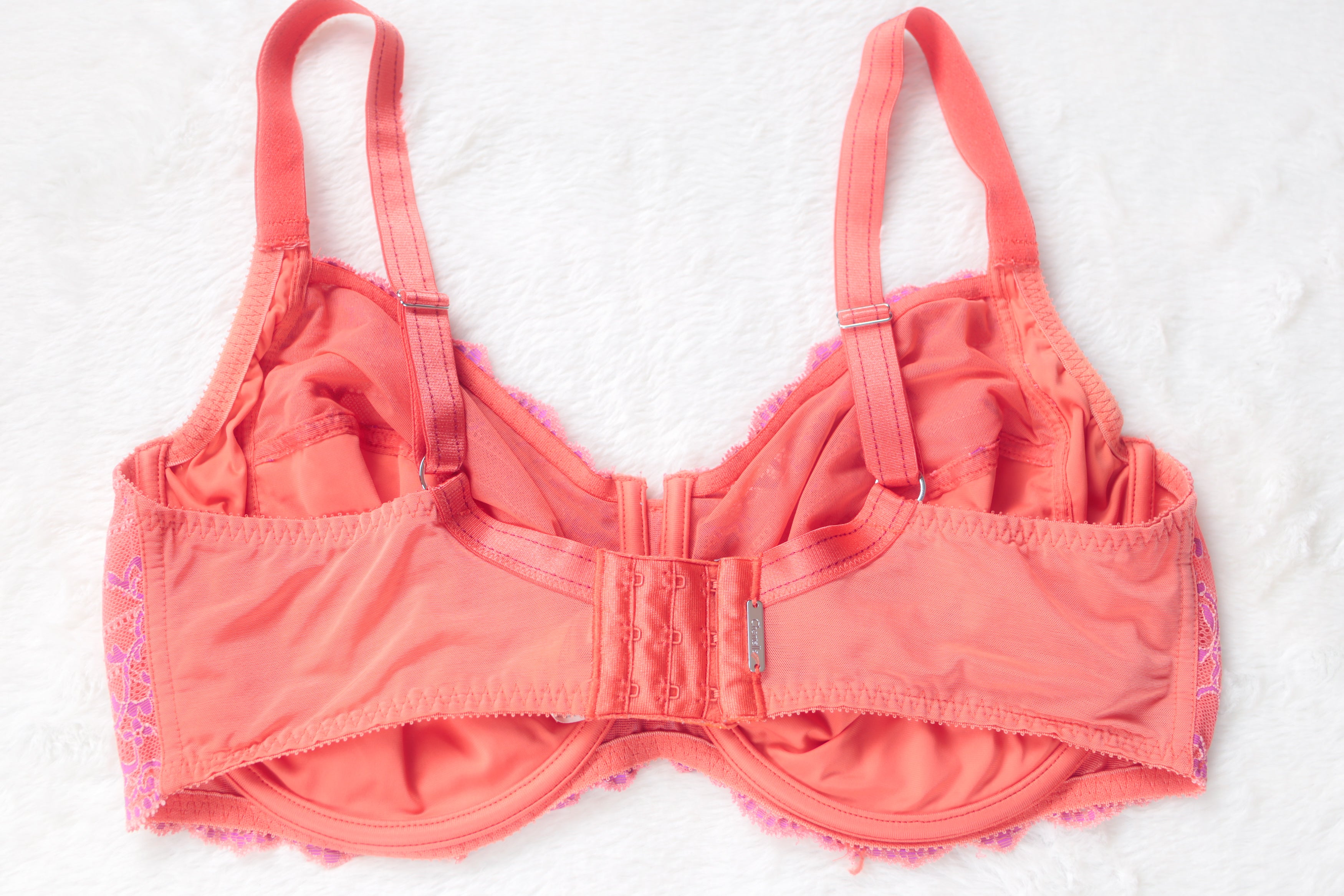 Chantelle Rive Gauche Full Coverage Unlined Underwire Balconette Bra Pink US 40DDDD UK 40F