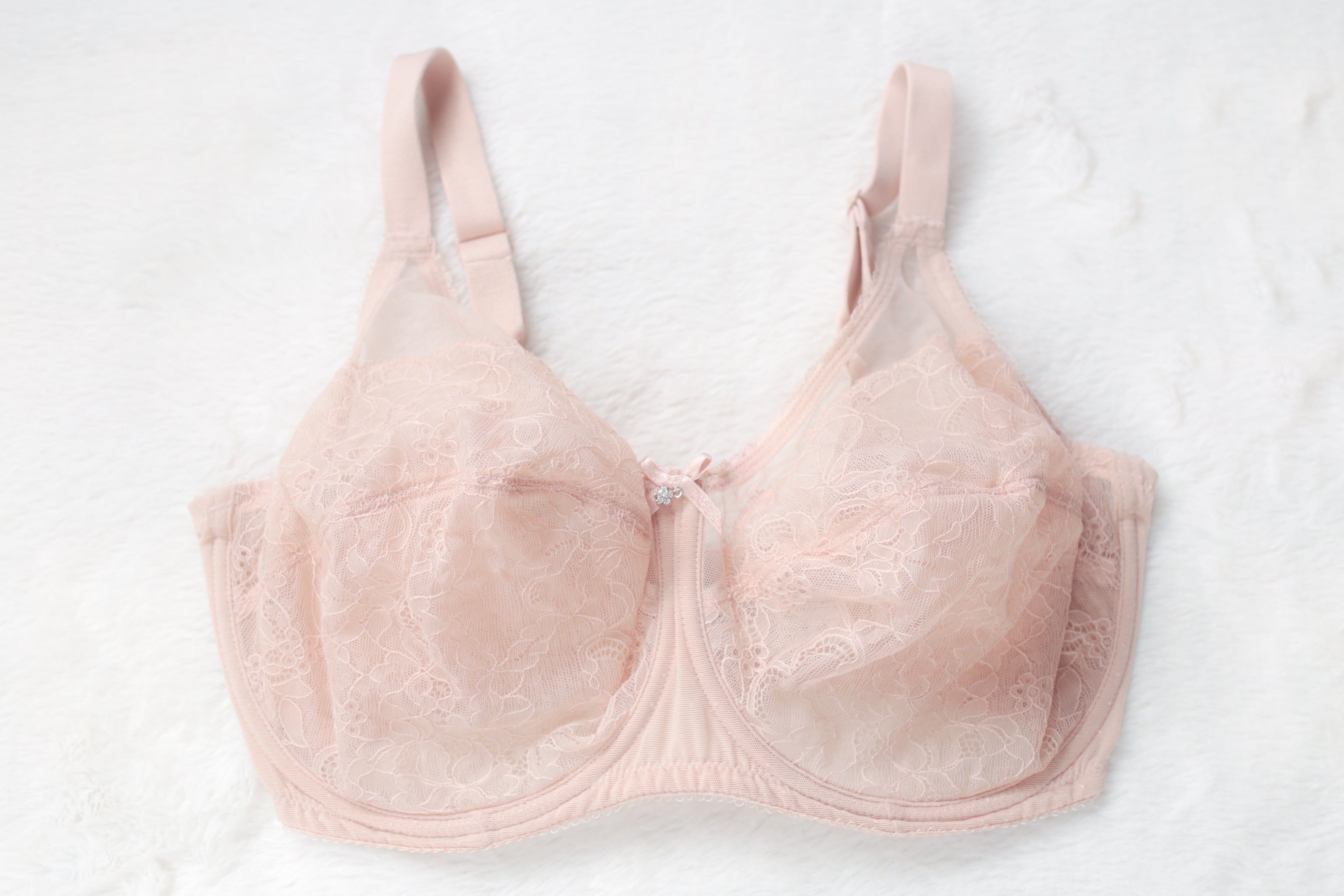Wacoal Retro Chic Full Figure 855186 Unlined Sheer Lace Underwire Bra Beige 34G UK 34F
