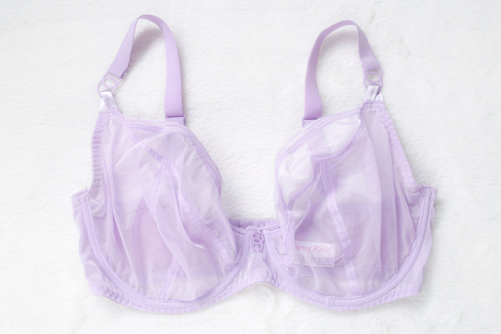 Curvy Kate Lifestyle Plunge Unlined Underwire Bra Purple US 34I UK 34G