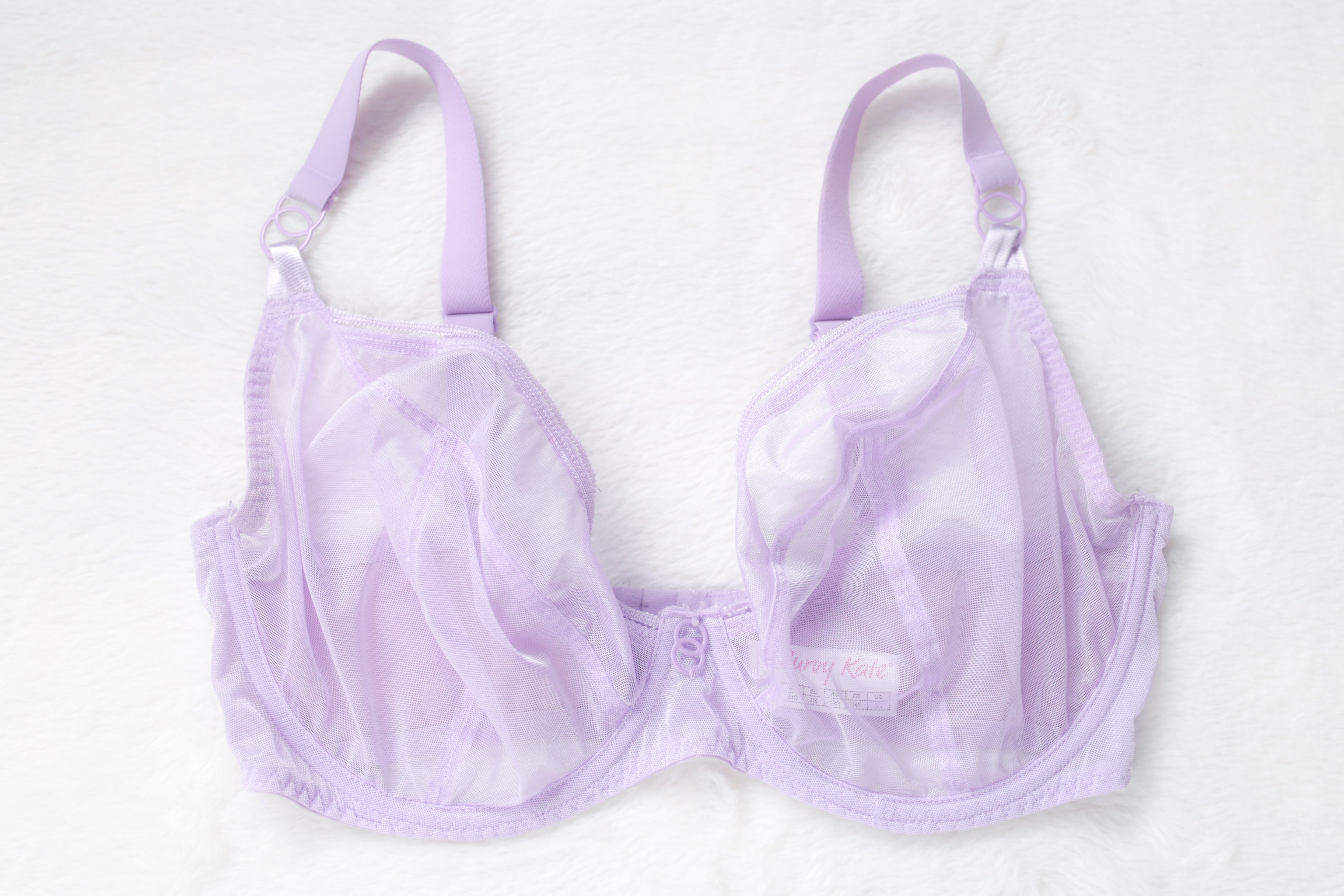 Curvy Kate Lifestyle Plunge Unlined Underwire Bra Purple US 34I UK 34G