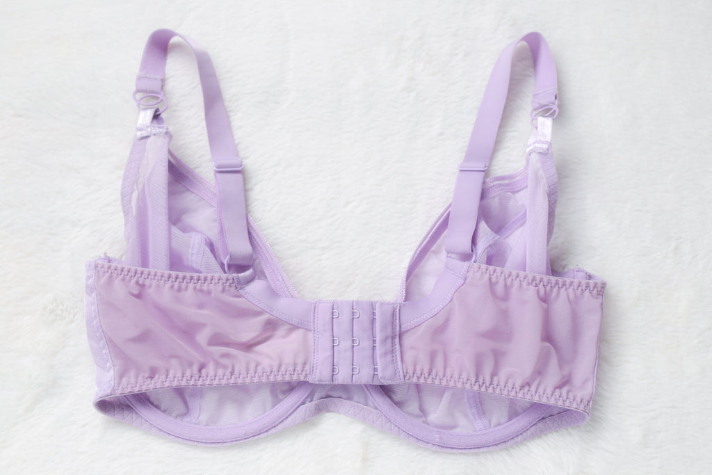 Curvy Kate Lifestyle Plunge Unlined Underwire Bra Purple US 34I UK 34G