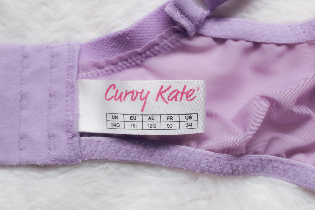 Curvy Kate Lifestyle Plunge Unlined Underwire Bra Purple US 34I UK 34G