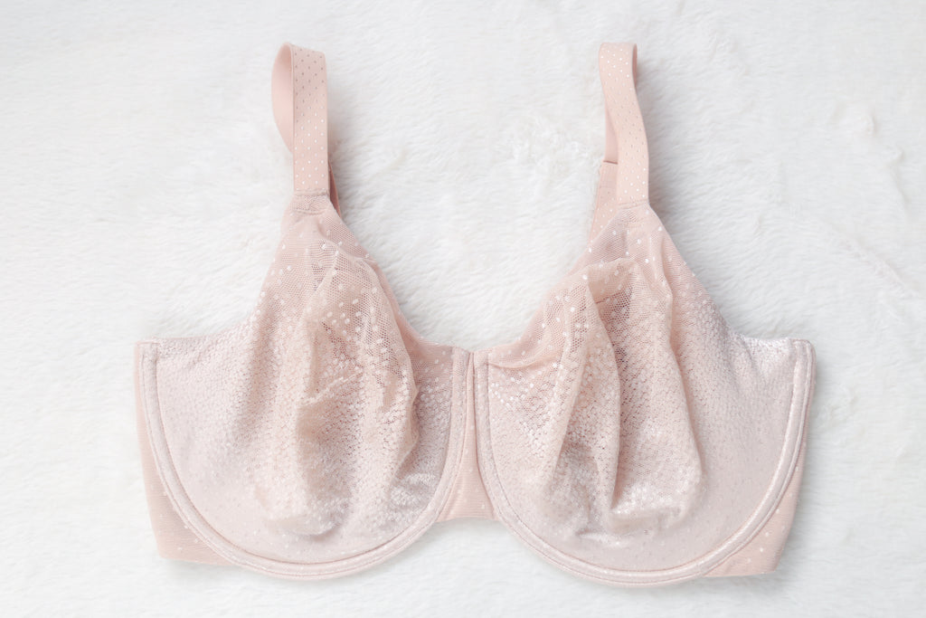 Wacoal Back Appeal 855303 Smoothing Unlined Underwire Bra Beige US 34H UK 34FF