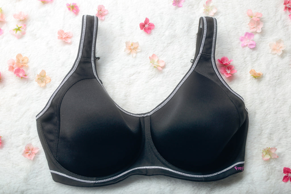 Freya 34F AA4892 Sonic Sport Underwire Sports Bra Black