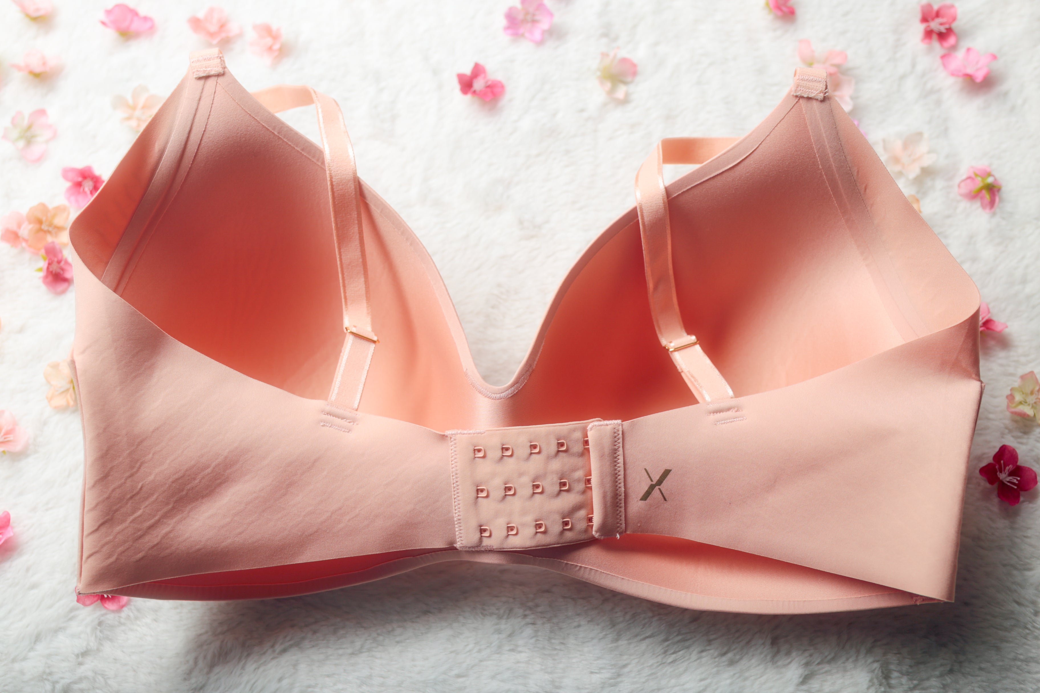 Knix 8+ 40DDD 42DDD 42DDDD 42F WingWoman Seamless Wireless Contour T-shirt Bra Pink