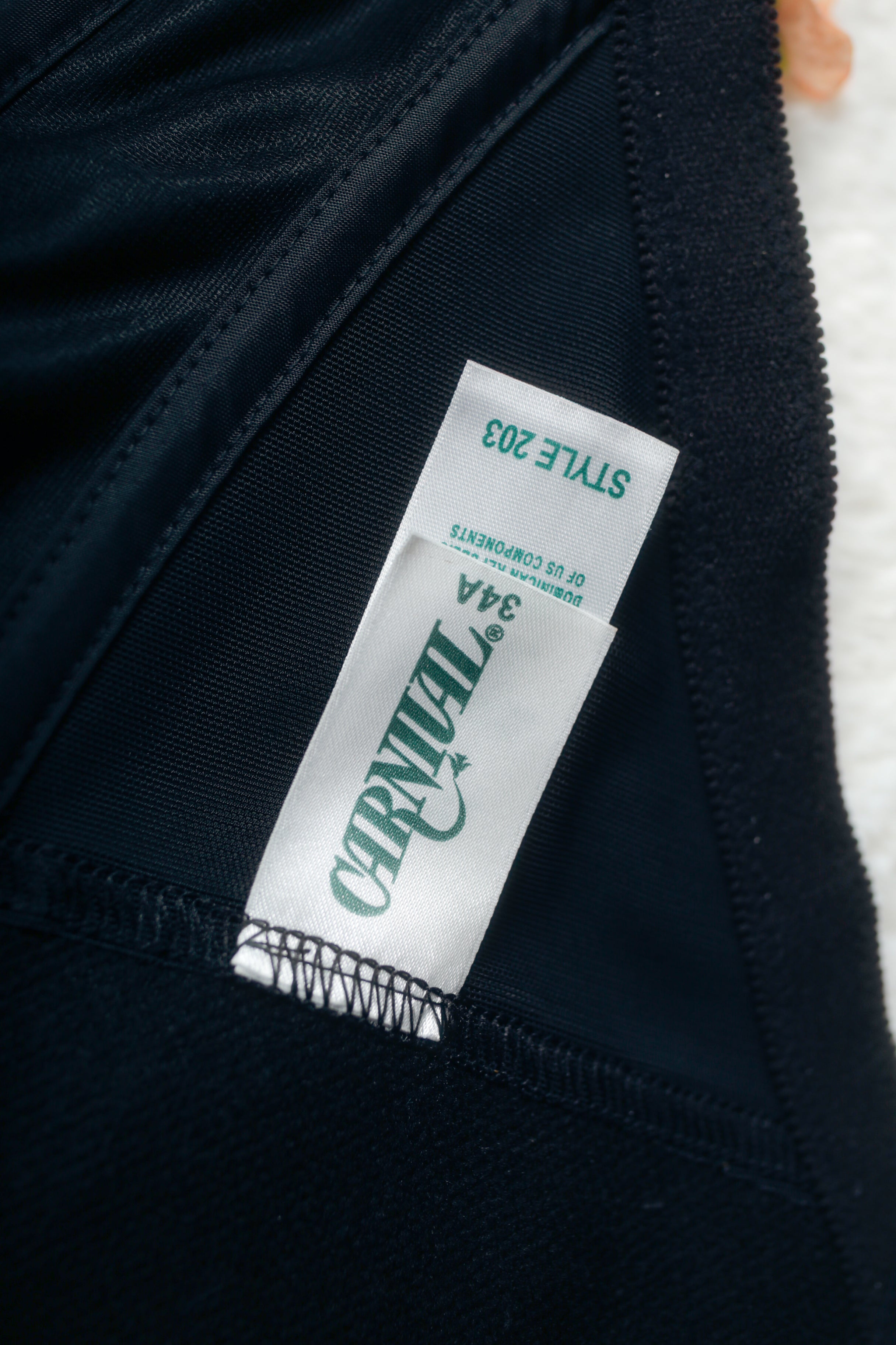 Carnival 34A Satin Bridal Basque Corset Bustier Bra Black