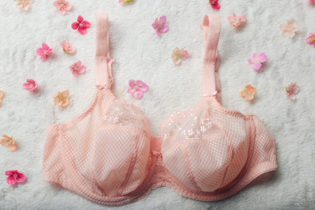 Elomi 36DD EL4382 Charley Side Support Plunge Bra Unlined Underwire Bra Pink